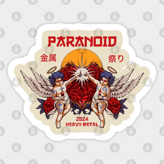 paranoid Sticker by enigma e.o